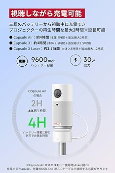 Amazon | Anker Nebula (ネビュラ) 公式バッテリー搭載三脚